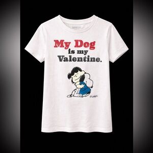 🩷 🐶 NWT! Peanuts Snoopy and Lucy Valentines Tshirt